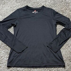 Hanes Sport Charcoal Long Sleeve Top